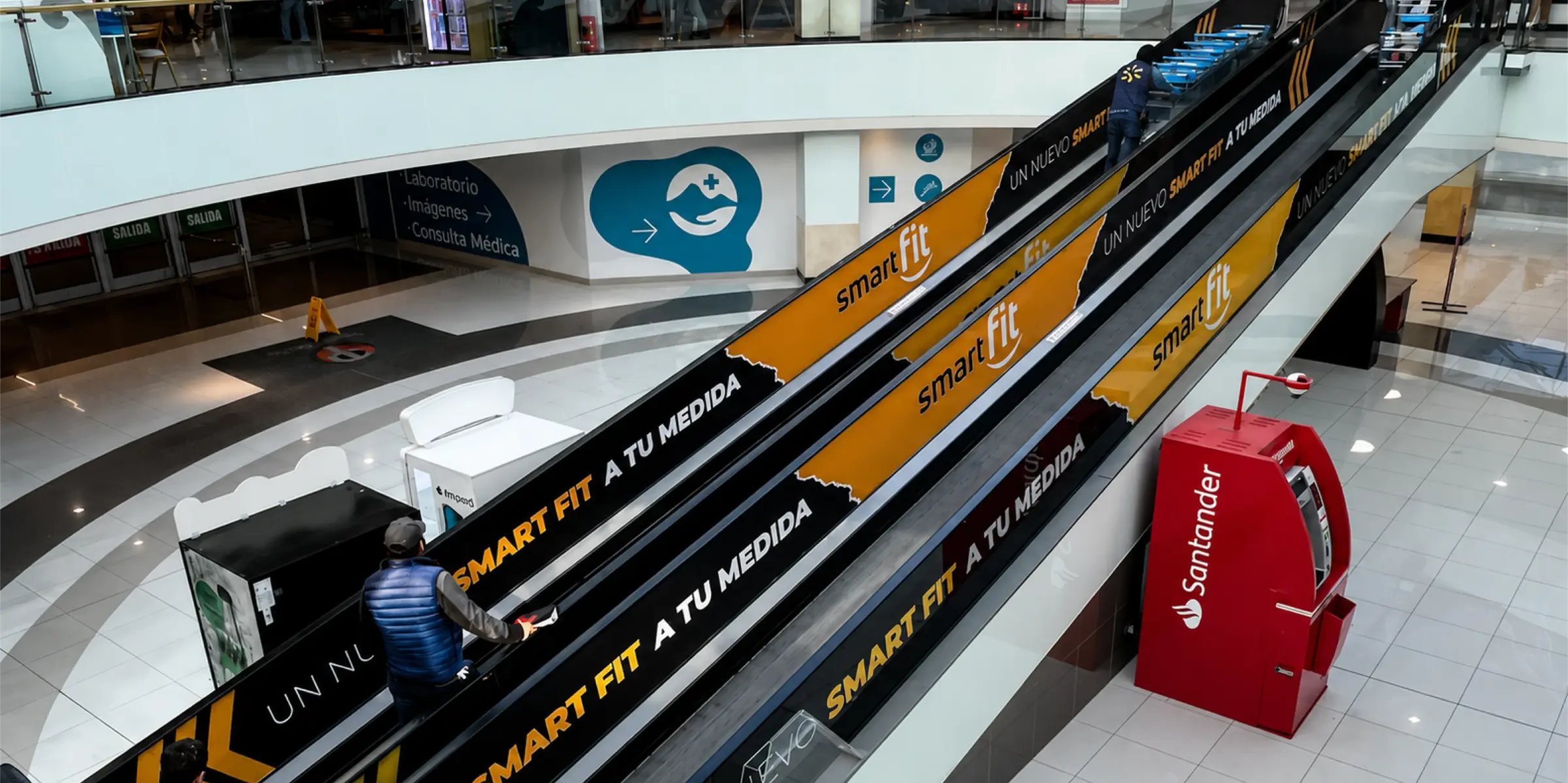 Branding de escalera eléctrica